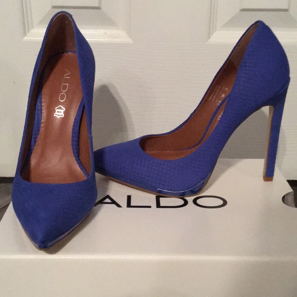 NWOT Aldo Kristina cobalt blue heels